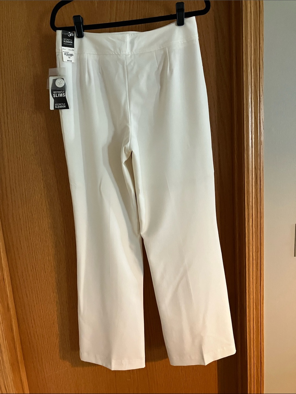 NYDJ White Straight-Leg Pull-On Pants - Picture 2 of 3